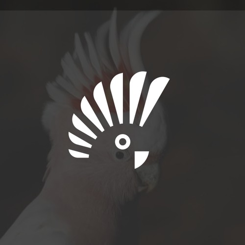 Abstract mitchell cockatoo logo 