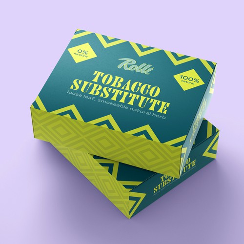 Tobacco substitute packaging