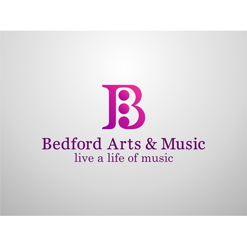 Create the next logo for Bedford Arts & Music