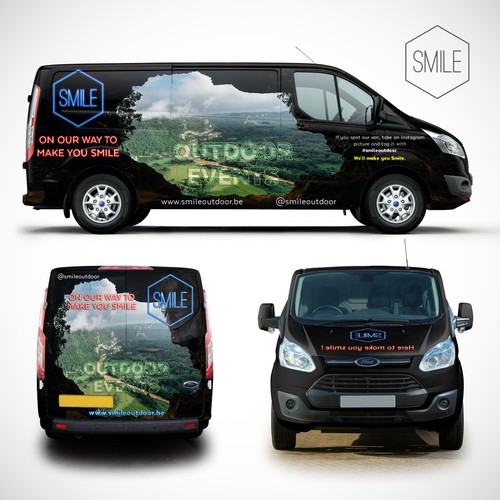 Smile Outdoor Van Wrap