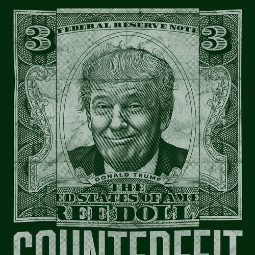 Anti-Trump propaganda shirt illustration