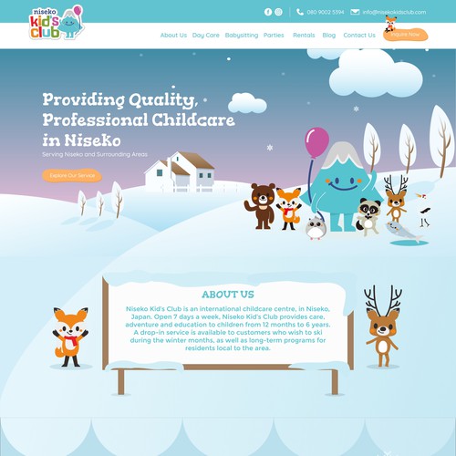 Wordpress Design for Niseko Kids Club