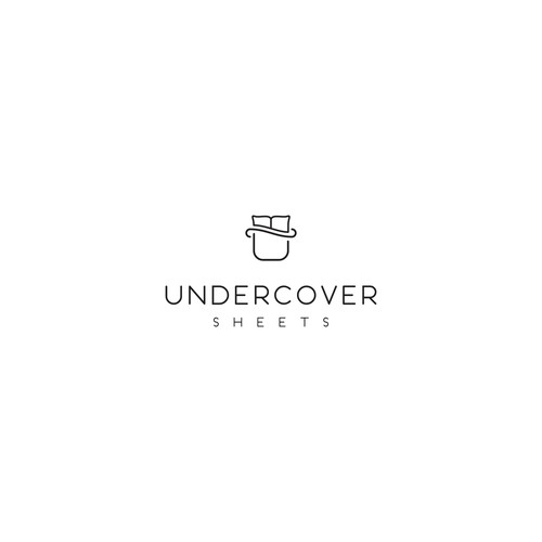 Simple logo for a bed sheets startup