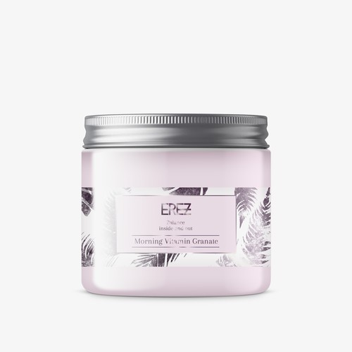 Label design for organic skin care