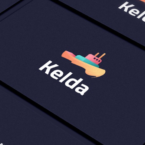 Kelda logo and business card