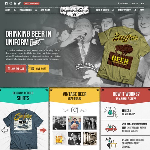 Design for Vintage Beer Shirts
