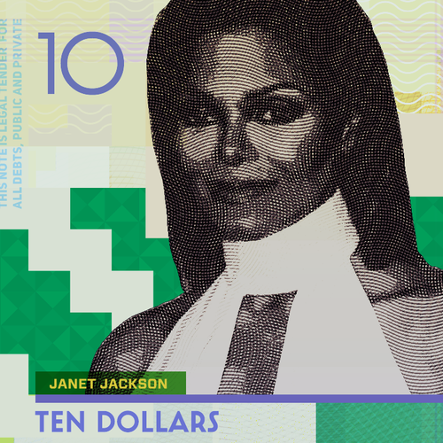 99D Community Contest: Redesign $10 Bill - Janet Jackson