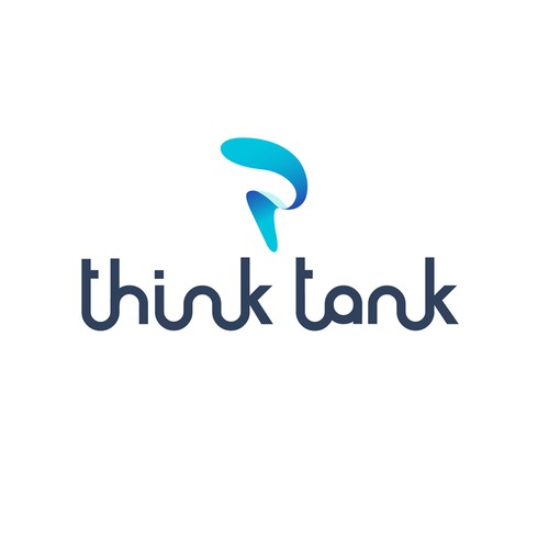 Modern and futuristic logo concept for think tank