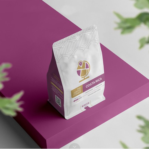 Clean Coffee Bag Concept for The Coffee Corner