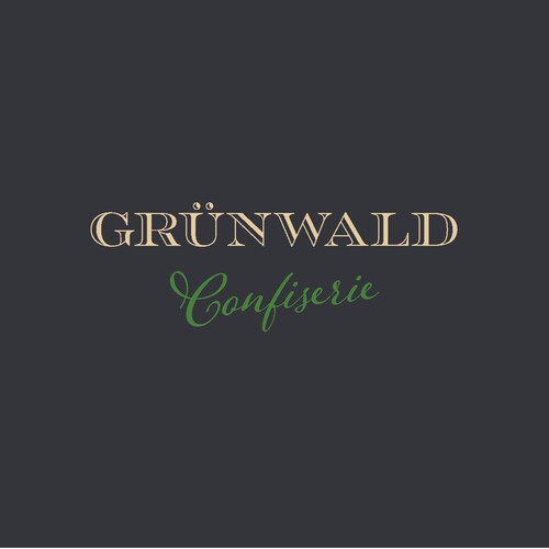 Logo design for Grünwald Confiserie