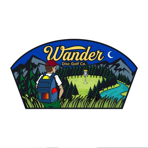 Logo Concept for Wander Disc Golf Co.