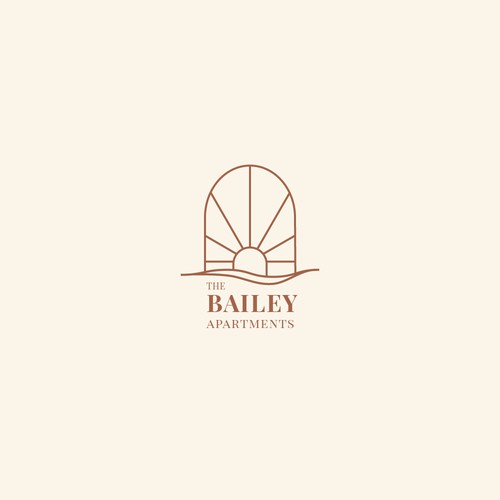 Logo Concept for Apartments with Private Lake