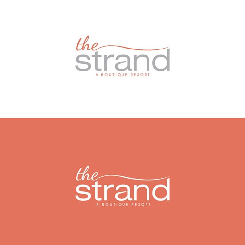 Create a logo design for The Strand, A Boutique Resort