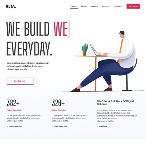 Creative Agency Web Interface Design