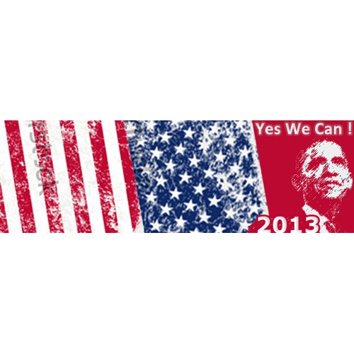 Women's Chiffon Scarves Graphic Design with Obama and American Flag 