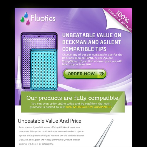 Short and sweet, eye-catching email needed for life science company