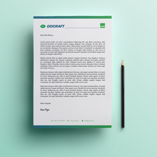 Gocraft Letterhead