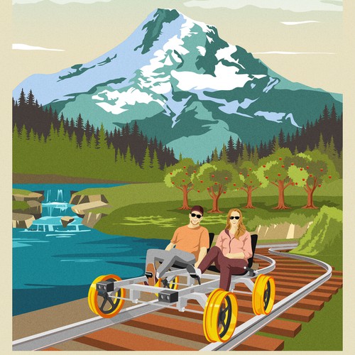 Mountain Rail Poster