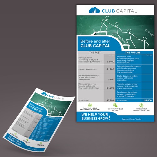 Flyer design Club Capital