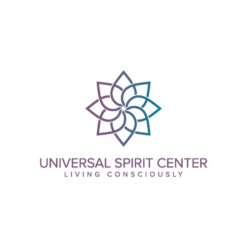 Logo design for a spiritual center targeting spiritual people of all ages.