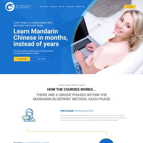 Online Education Website Design