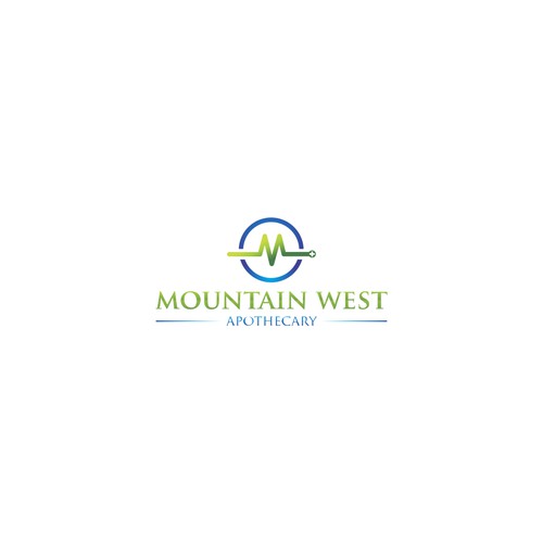 Simple Logo for Mountain West Apothecsry