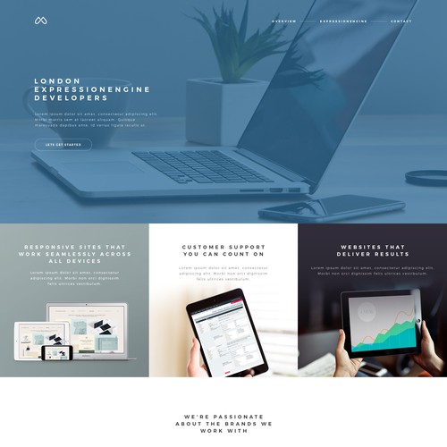 A design concept for web agency portfolio
