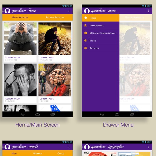 Qareeboon App Design