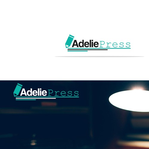 create a stunning logo for a new publishing company Adelie Press