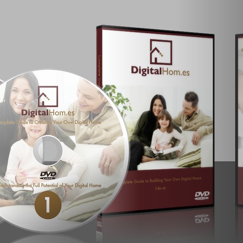 DVD Art for Digital Hom.es, plus web button/graphic