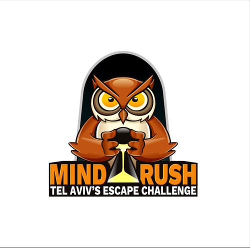Mysterious owl mascot for tel aviv's ultimate escape game