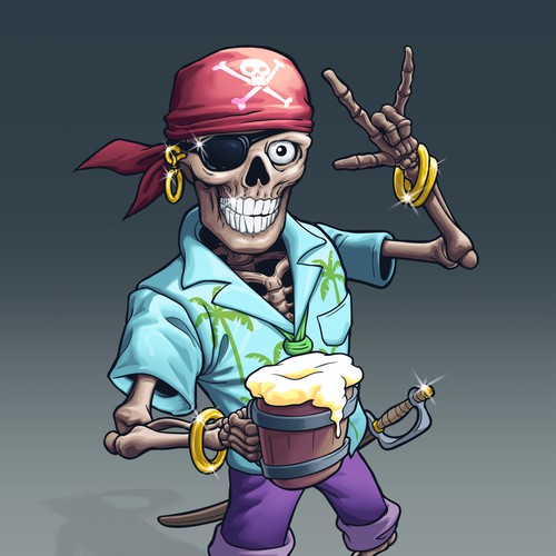 Party pirates sekeleton