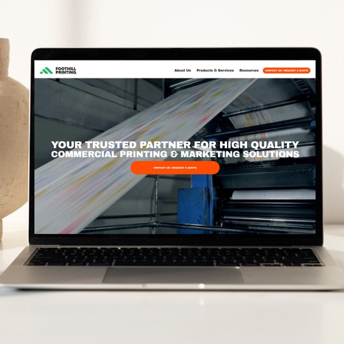 New Website for Startup Business, Foothill Printing