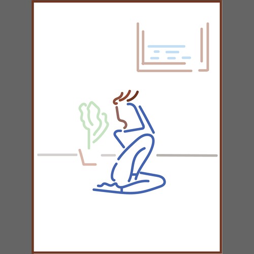 Yoga Pose illustration