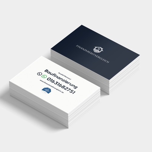 Minimalist financial services Business Card