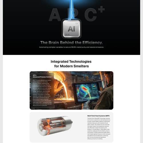 Modern Industrial SaaS & Automation Web Page UI/UX Design