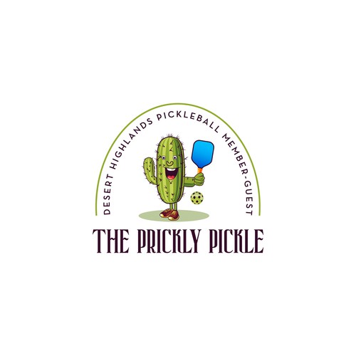 Pickle mascot logo