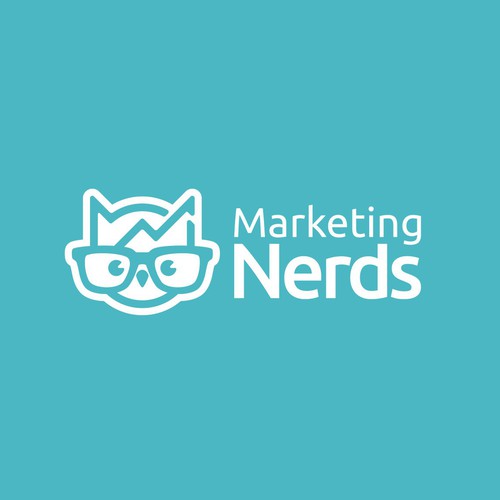 pictorial logo concept for Marketing Nerds