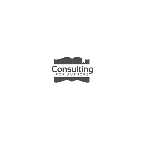Logo design concept for consulting for authors