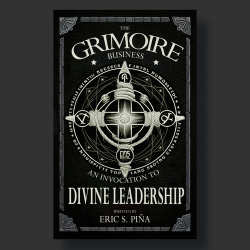 Ebook cover design for the grimore business an invocation to divine leadership