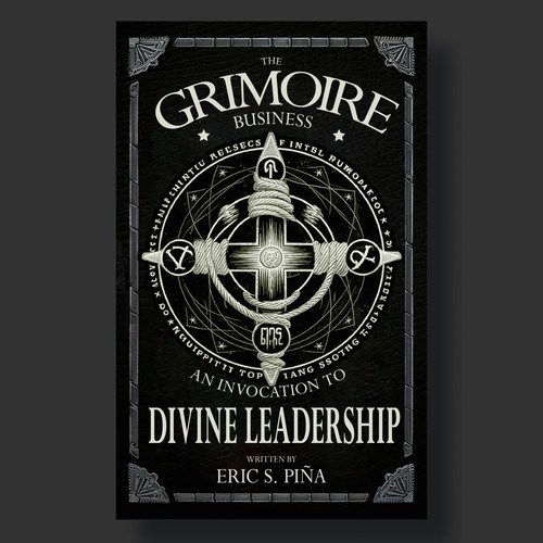 Ebook cover design for the grimore business an invocation to divine leadership
