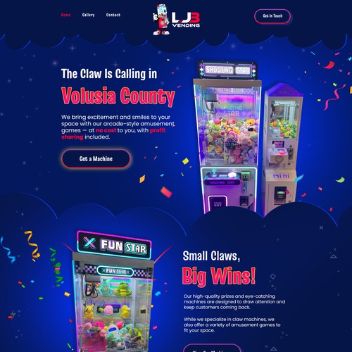 LJB Vending Co. – Custom Wix Website Design