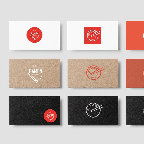 Bold Logo concept for RAMEN Restaurant 