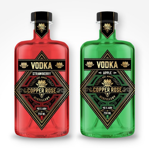 VODKA BOTTLE LABEL FOR MICRO DISTILLERY