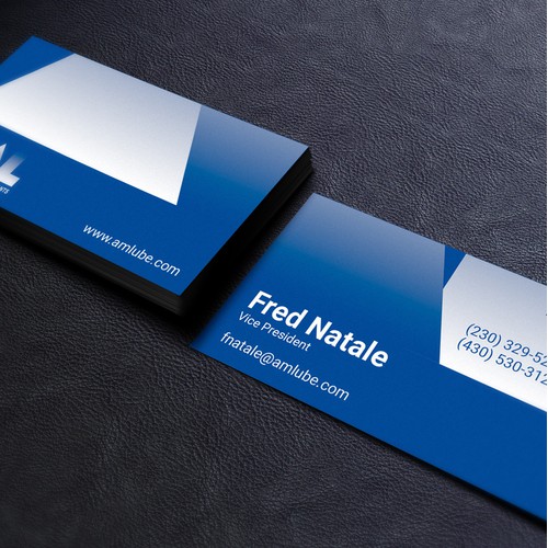 Modern Business cards for manufacturing company.