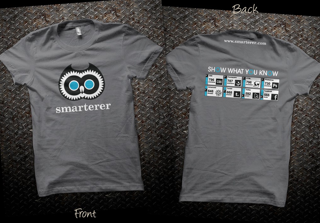 Help Smarterer, an awesome startup, with a new t-shirt design