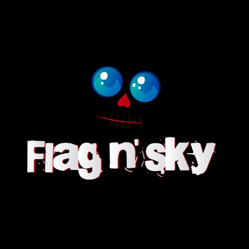Create the next logo and business card for Flag n' Sky
