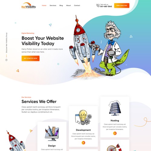 Home page design