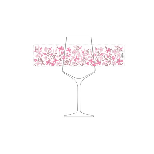Floral concept for a drinking glass