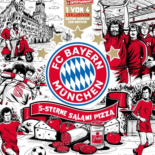 FC Bayern München "5 Sterne Salami" Pizza